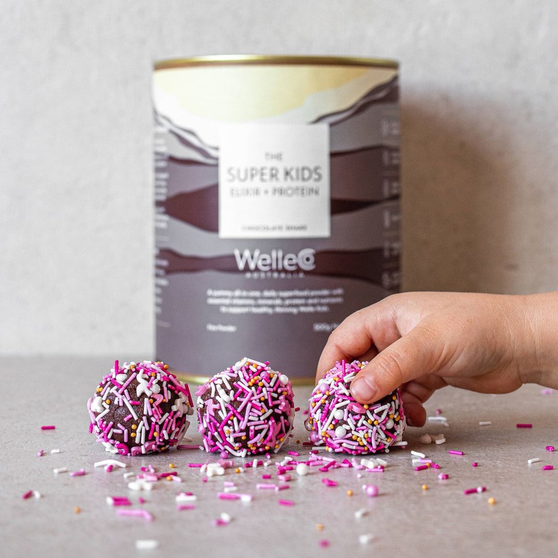#TheSuperKids Chocolate Funfetti Bliss Balls