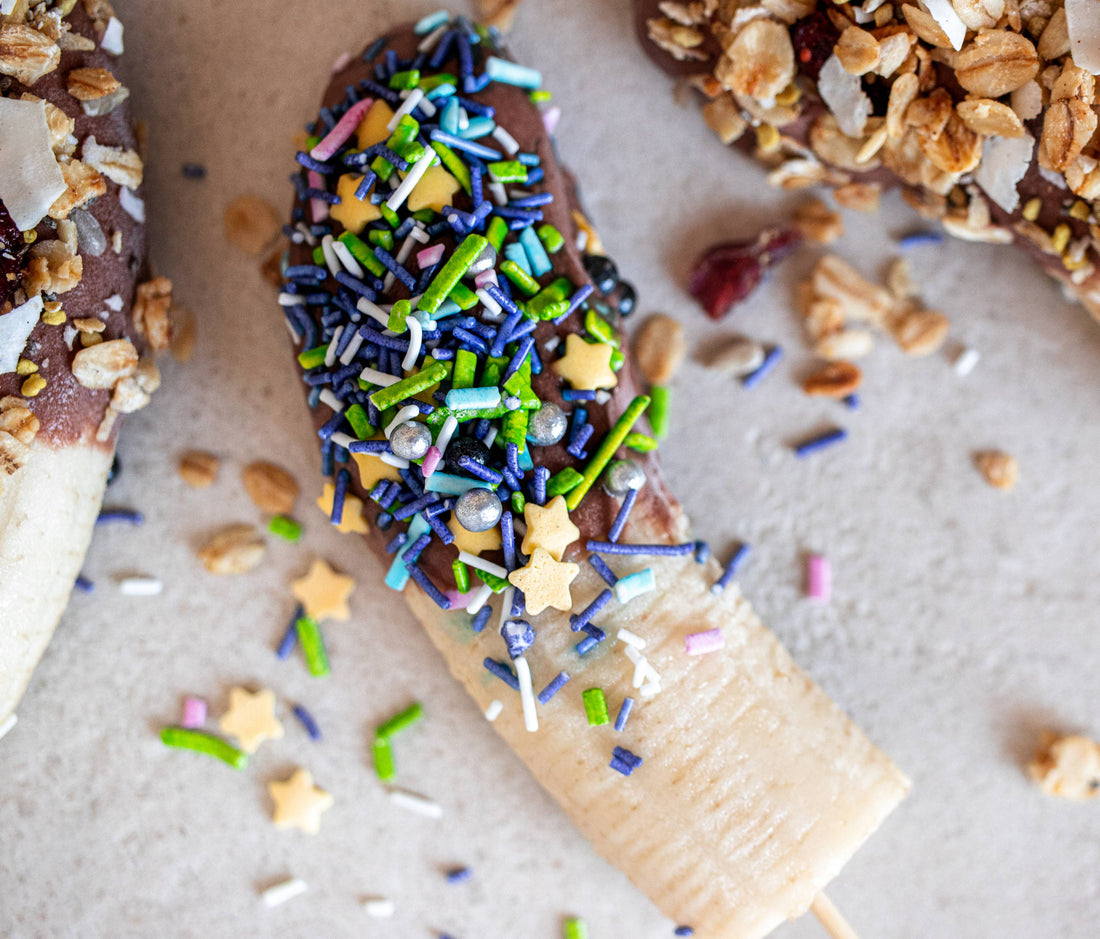 #TheSuperKids Chocolate Dipped Banana Pops