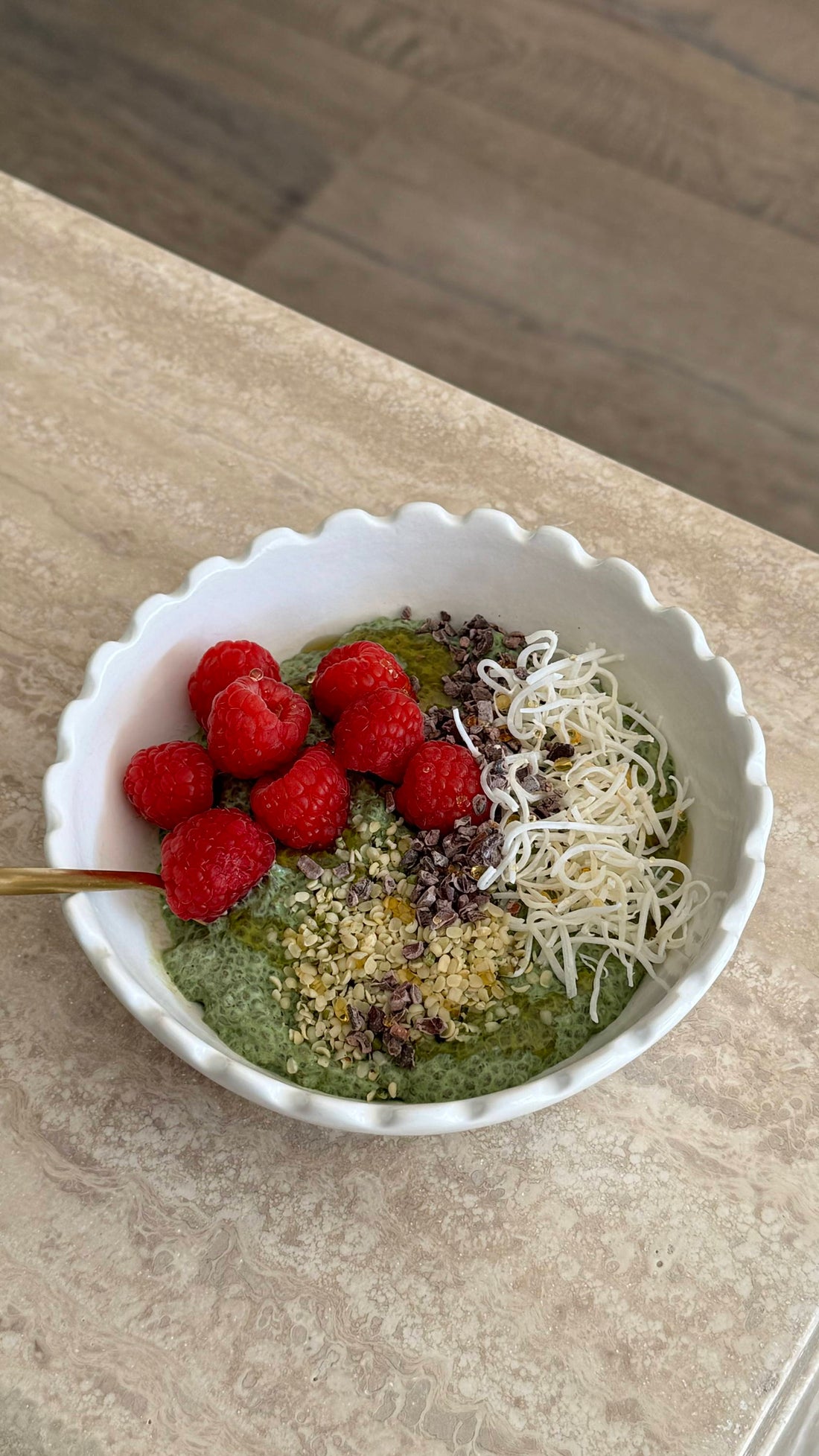 Mixed Berry and coconut chia pudding